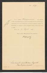 k.k. naturhistorisches Hofmuseum, Intendanzakten 1885-1896 (Hauer), Aktenzahl Z.233/1893, Seite 1